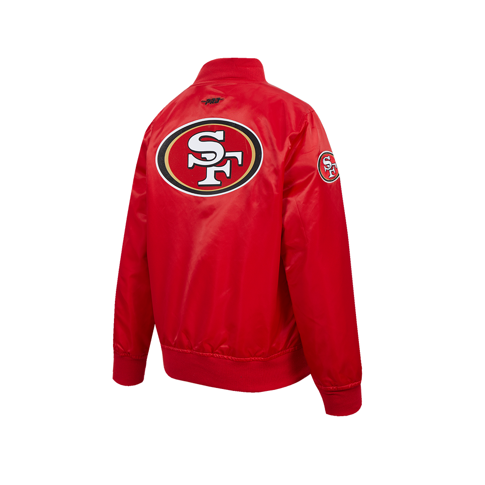 NFL SAN FRANCISCO 49ERS CLASSIC BIG BOY'S SATIN JACKET (RED)