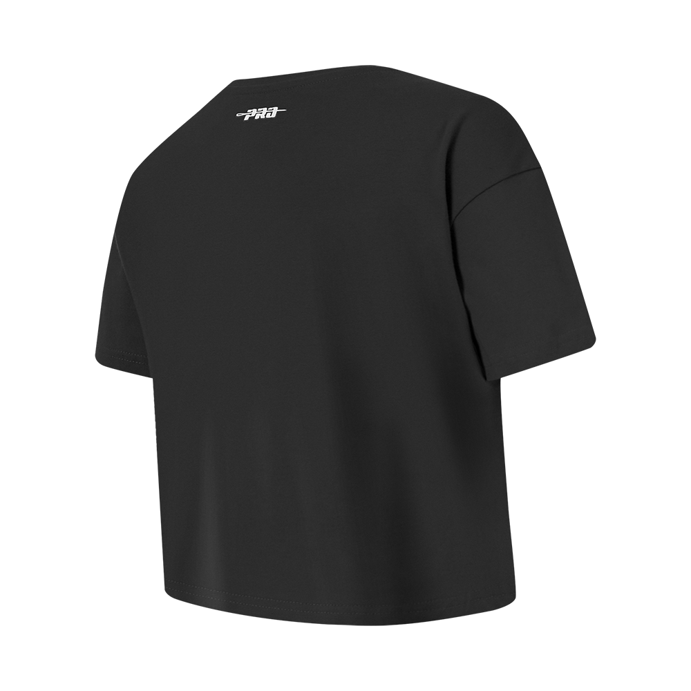 NFL SAN FRANCISCO 49ERS RETRO CLASSICS BIG GIRL'S SS BOXY TEE (BLACK)