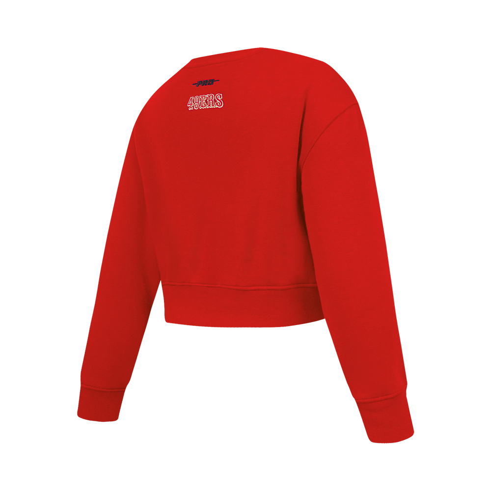 NFL SAN FRANCISCO 49ERS CLASSIC BIG GIRL'S FLC CREWNECK (RED)