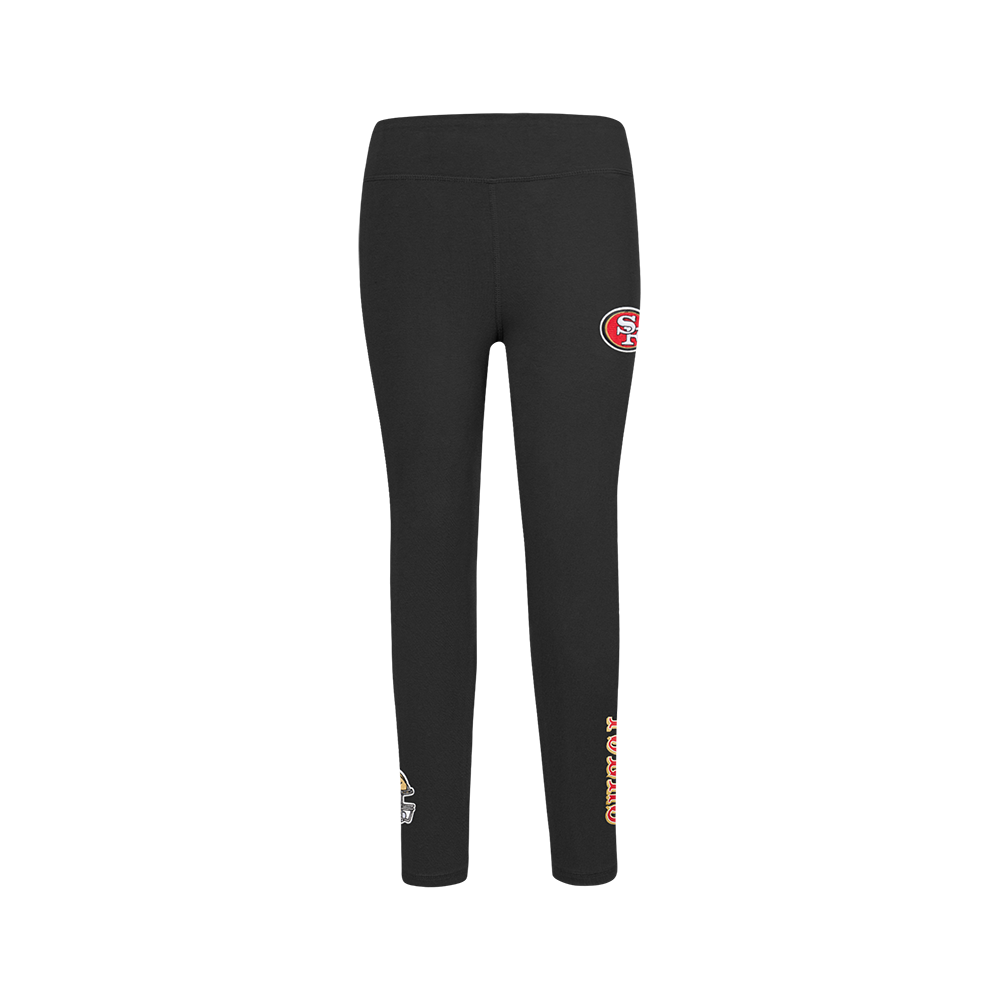 NFL SAN FRANCISCO 49ERS CLASSIC BIG GIRLS LEGGING (BLACK)