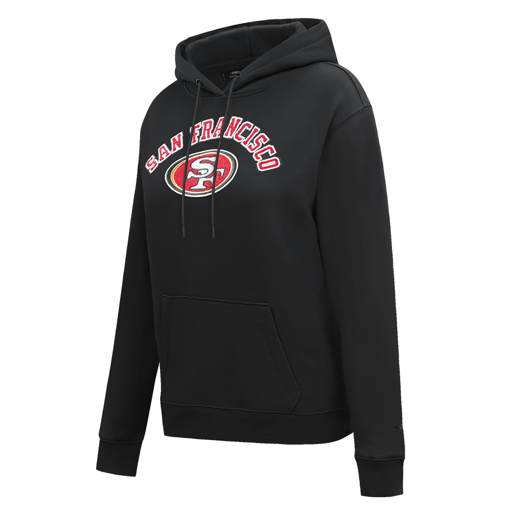 SAN FRANCISCO 49ERS CLASSIC CHENILLE DK FZ PO HOODIE (WHITE)