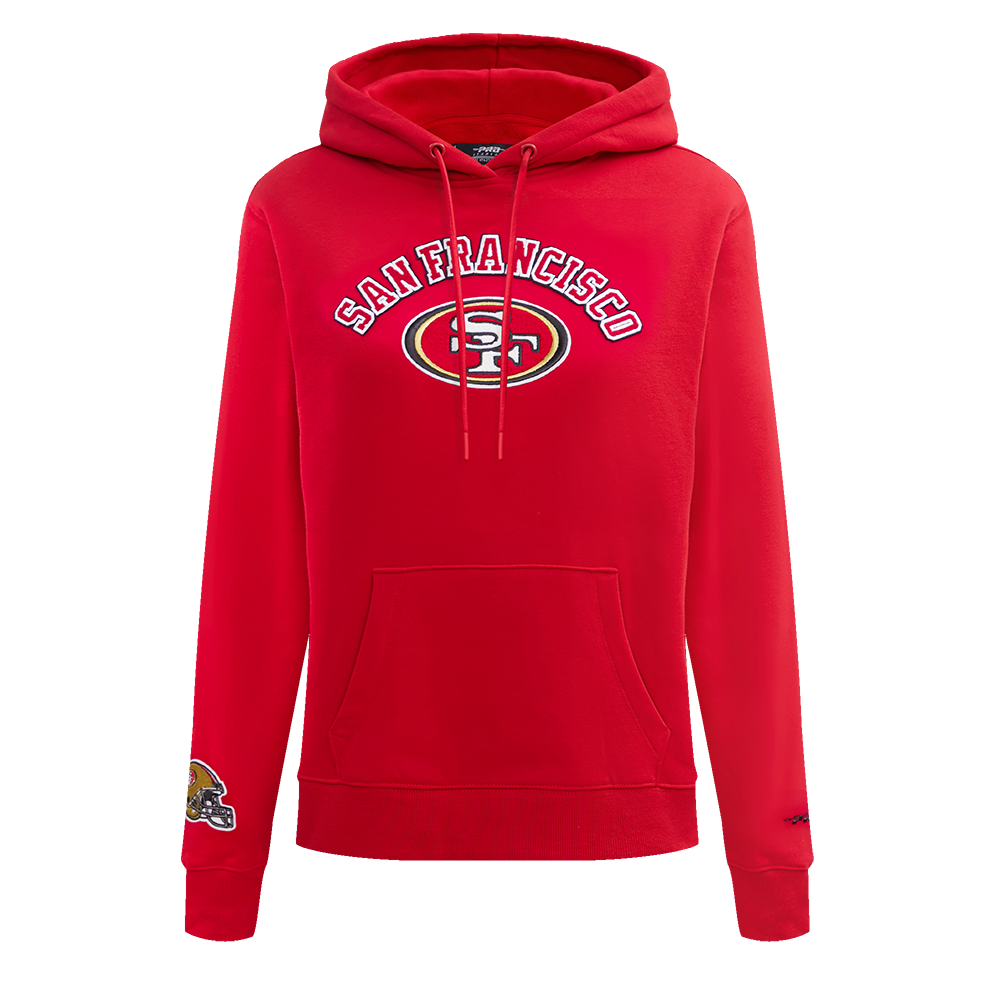 NFL SAN FRANCISCO 49ERS CLASSIC WOMEN'S PO HOODIE (RED)