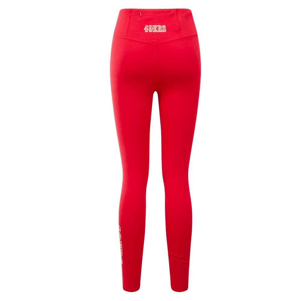 Bright Red Ankle length Knit Cotton Lycra Pant with Elastic Waistband and  Pocket