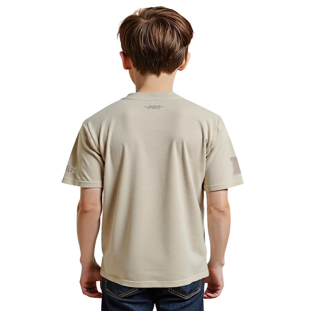 NFL SAN FRANCISCO 49ERS NEUTRAL LITTLE BOYS SHORT SLEEVE TEE (TAUPE)