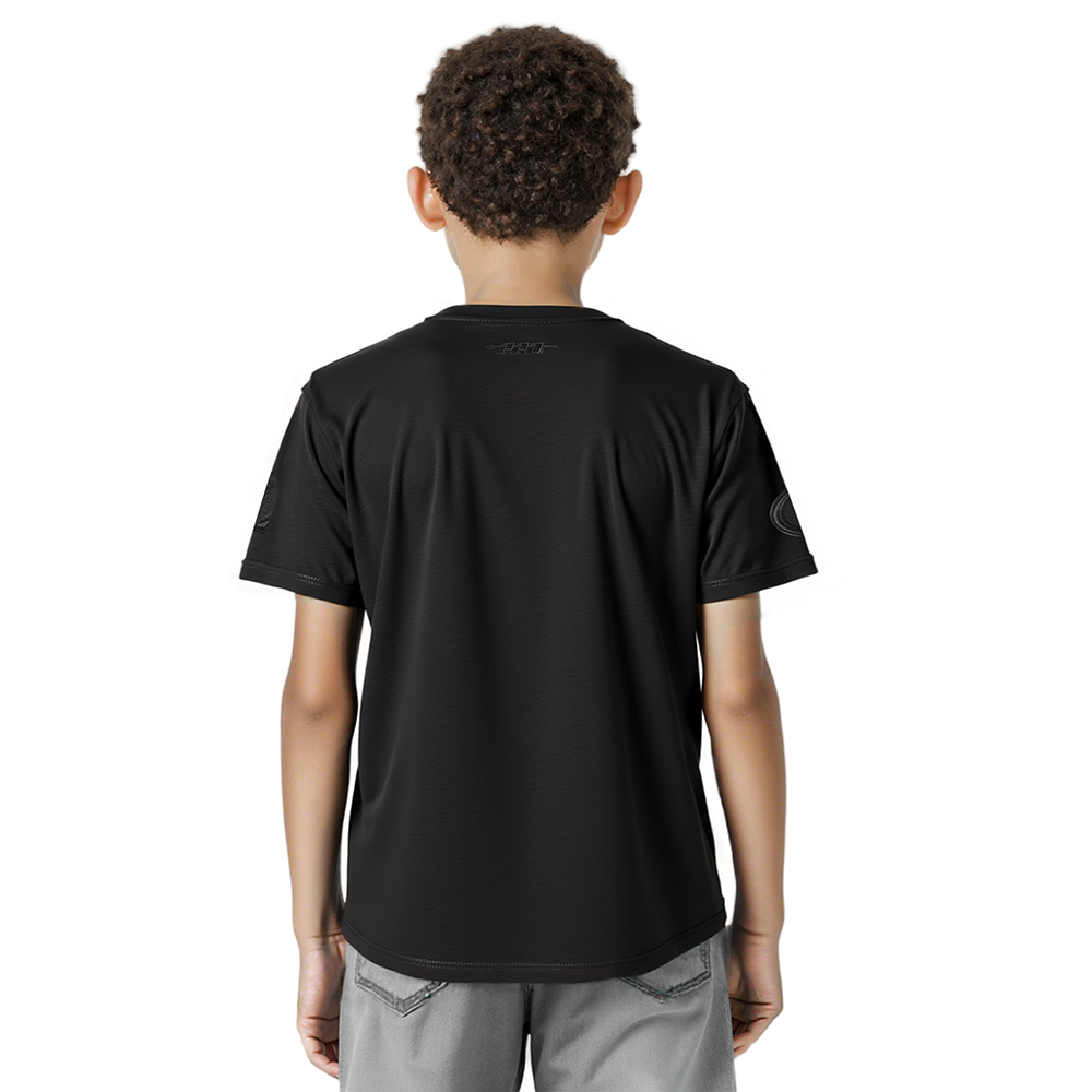 NFL SAN FRANCISCO 49ERS TRIPLE BLACK LITTLE BOYS SHORT SLEEVE TEE (BLACK)