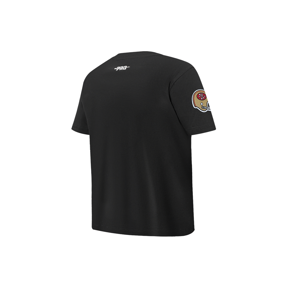 NFL SAN FRANCISCO 49ERS RETRO CLASSICS LITTLE BOY'S SS TEE (BLACK)