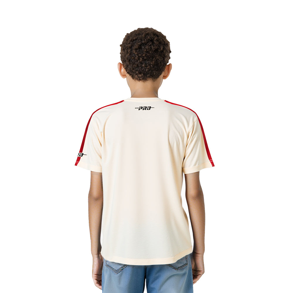 NFL SAN FRANCISCO 49ERS RETRO CLASSICS LITTLE BOY'S SS TAPING TEE (EGGSHELL/ RED)