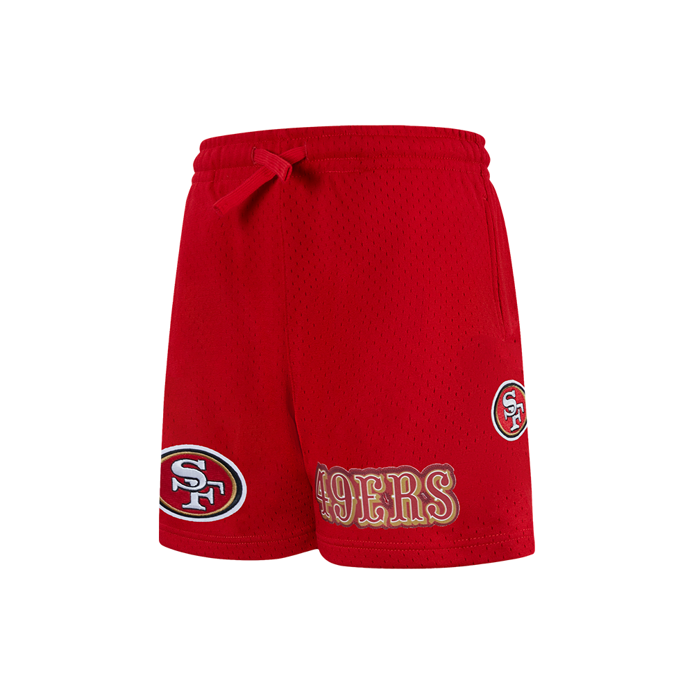 NFL SAN FRANCISCO 49ERS CLASSIC LITTLE BOY'S MESH SHORT (RED)