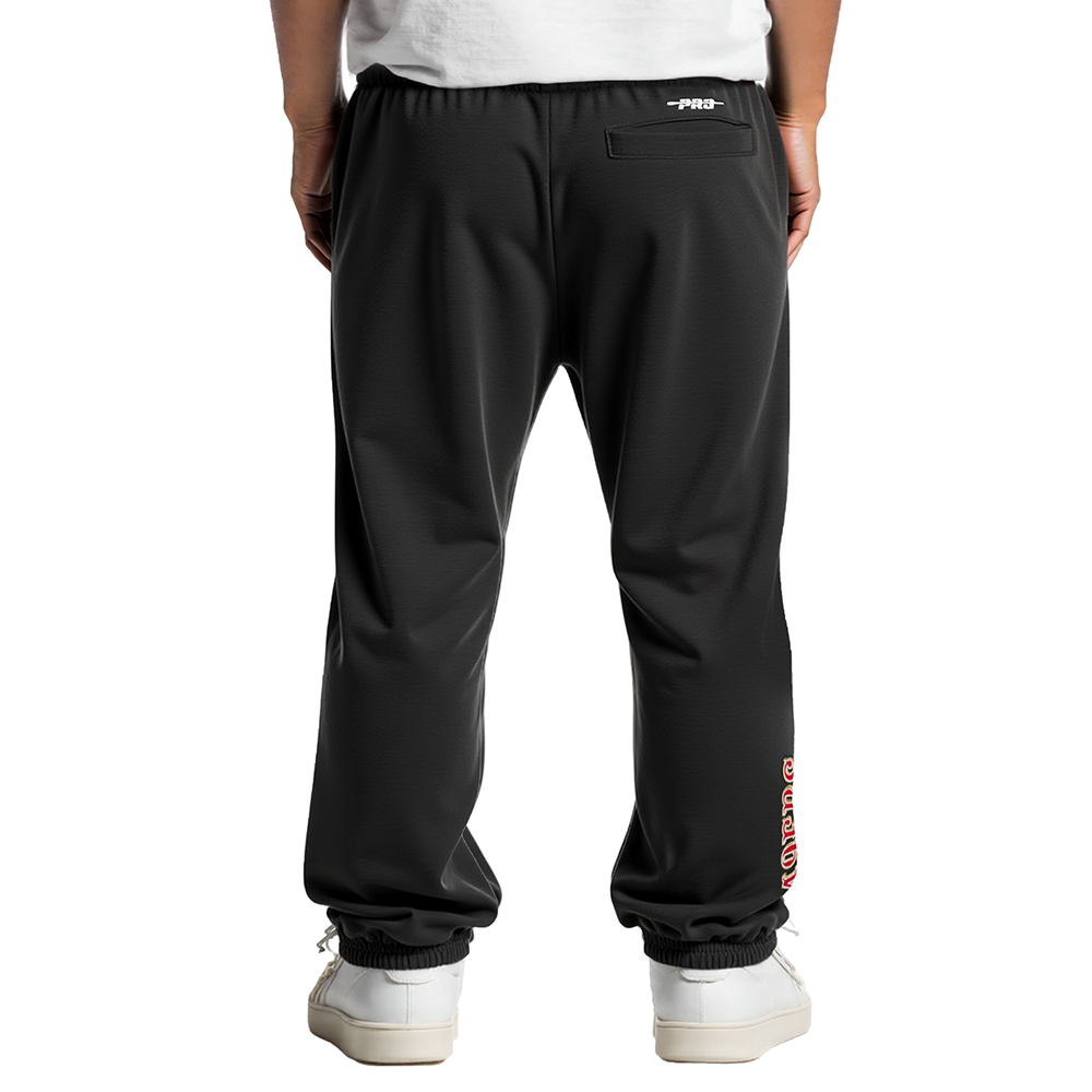 NFL SAN FRANCISCO 49ERS CLASSIC LITTLE BOYS FLC SWEATPANT (BLACK)