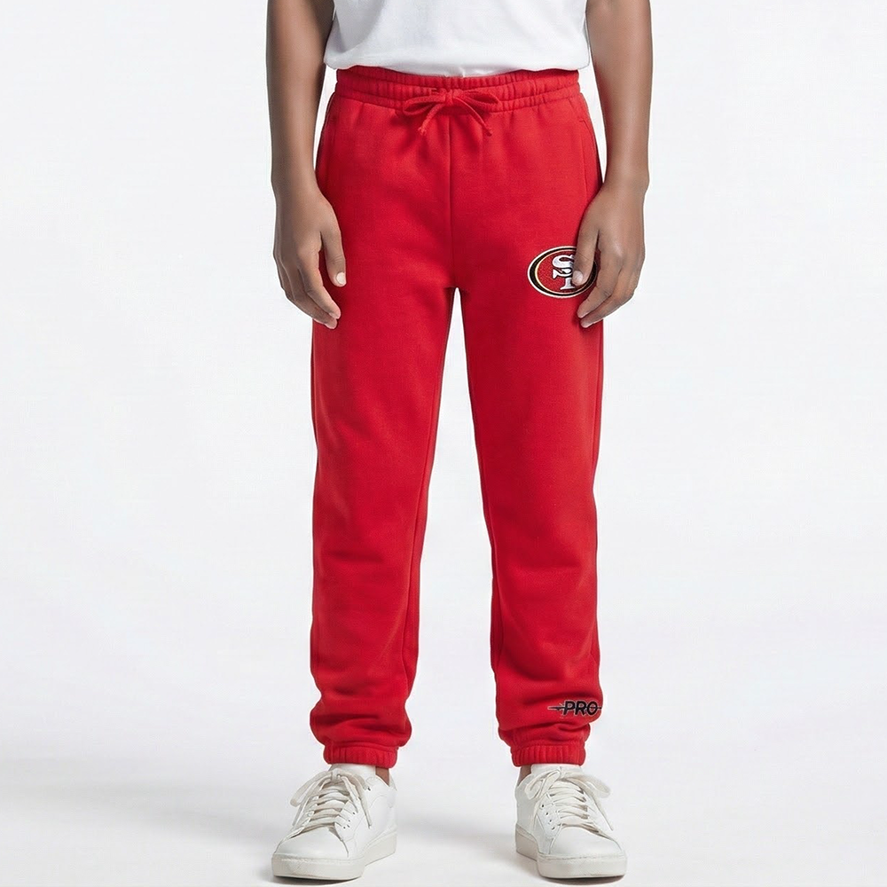 NFL SAN FRANCISCO 49ERS CLASSIC LITTLE BOY'S FLC SWEATPANT (RED)