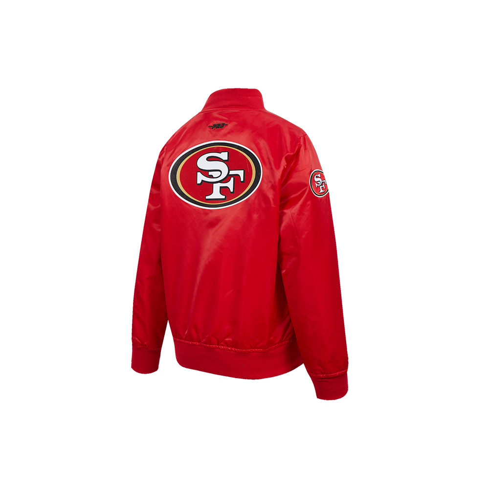 NFL SAN FRANCISCO 49ERS CLASSIC LITTLE BOY'S SATIN JACKET (RED)
