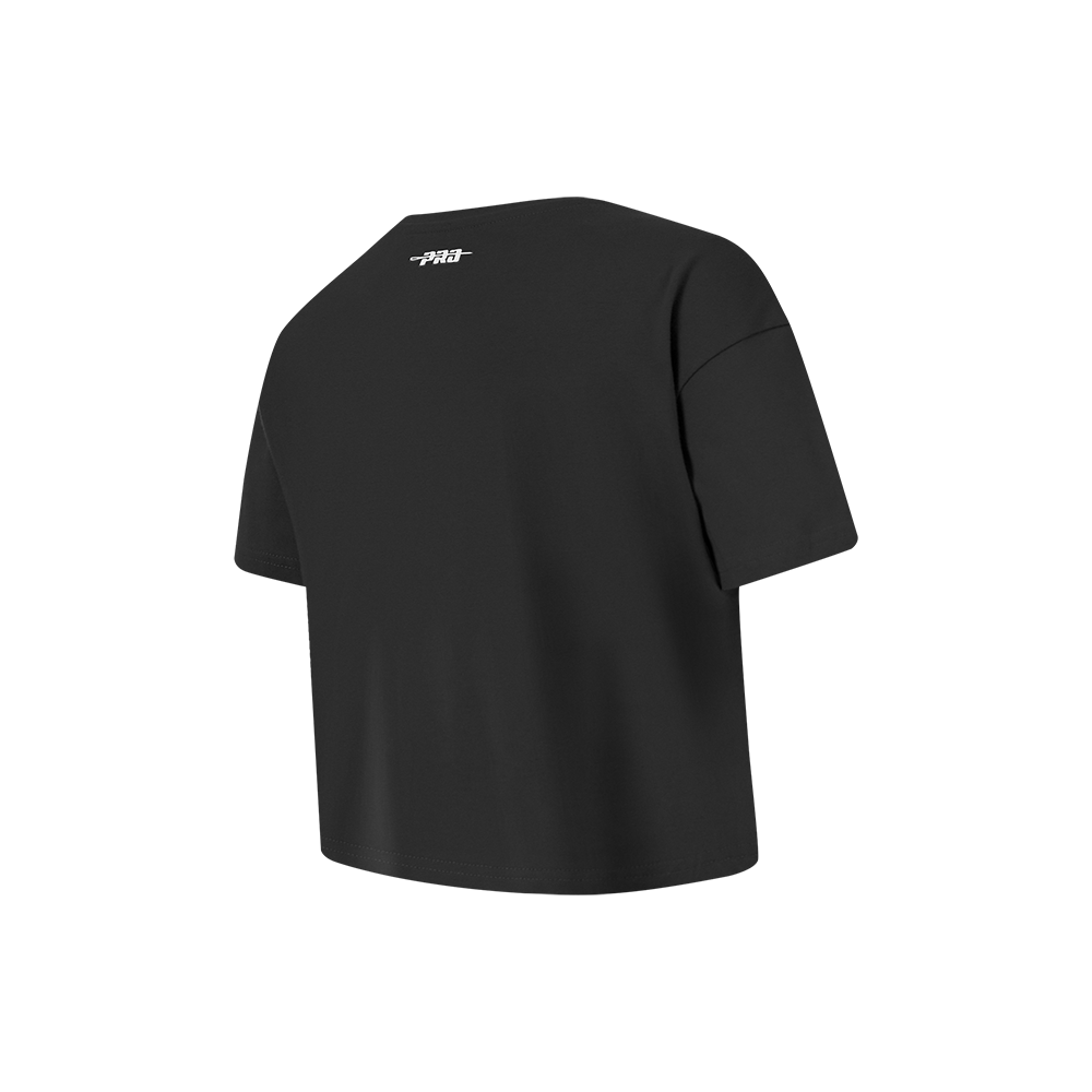 NFL SAN FRANCISCO 49ERS RETRO CLASSICS LITTLE GIRL'S SS BOXY TEE (BLACK)