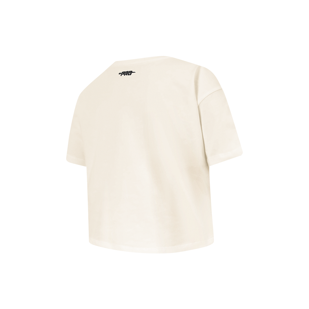 NFL SAN FRANCISCO 49ERS RETRO CLASSICS LITTLE GIRL'S SS BOXY TEE (EGGSHELL)