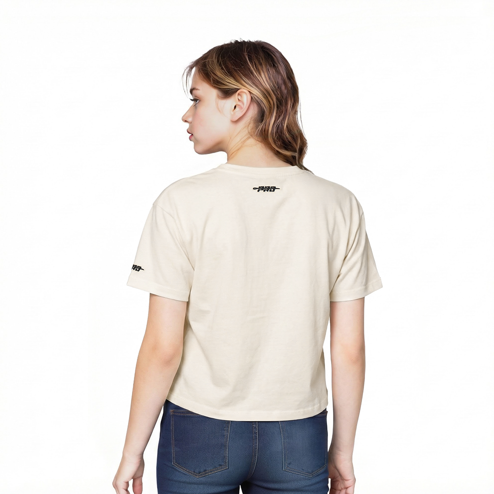 NFL SAN FRANCISCO 49ERS RETRO CLASSICS LITTLE GIRL'S SS BOXY TEE (EGGSHELL)