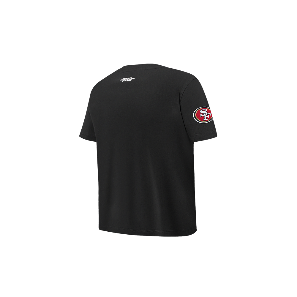 NFL SAN FRANCISCO 49ERS CLASSIC CHENILLE TODDLER BOY'S SS TEE (BLACK)