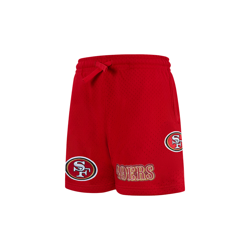 NFL SAN FRANCISCO 49ERS CLASSIC TODDLER BOY'S MESH SHORT (RED)