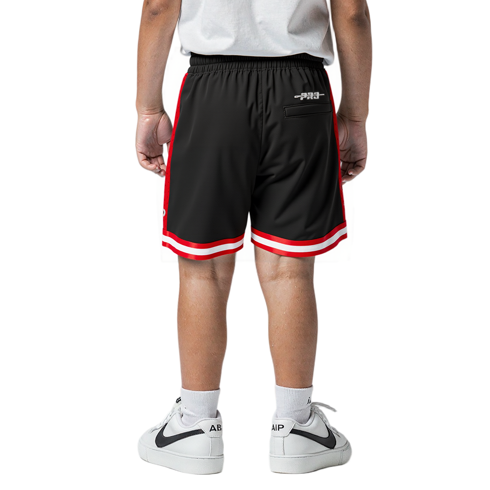 NFL SAN FRANCISCO 49ERS RETRO CLASSIC TODDLER BOYS FLEECE 2.0 SHORT (BLACK/RED)