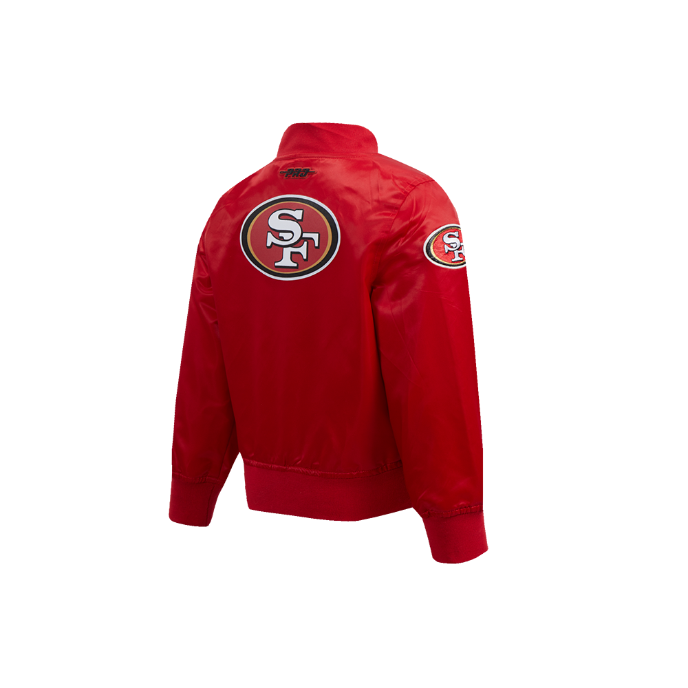 NFL SAN FRANCISCO 49ERS CLASSIC TODDLER BOY'S SATIN JACKET (RED)