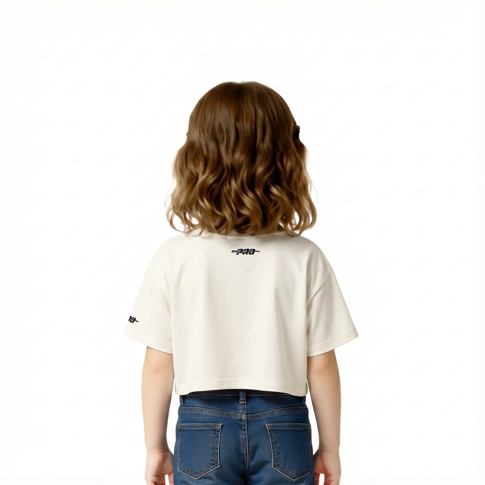 NFL SAN FRANCISCO 49ERS RETRO CLASSICS TODDLER GIRL'S SS BOXY TEE (EGGSHELL)