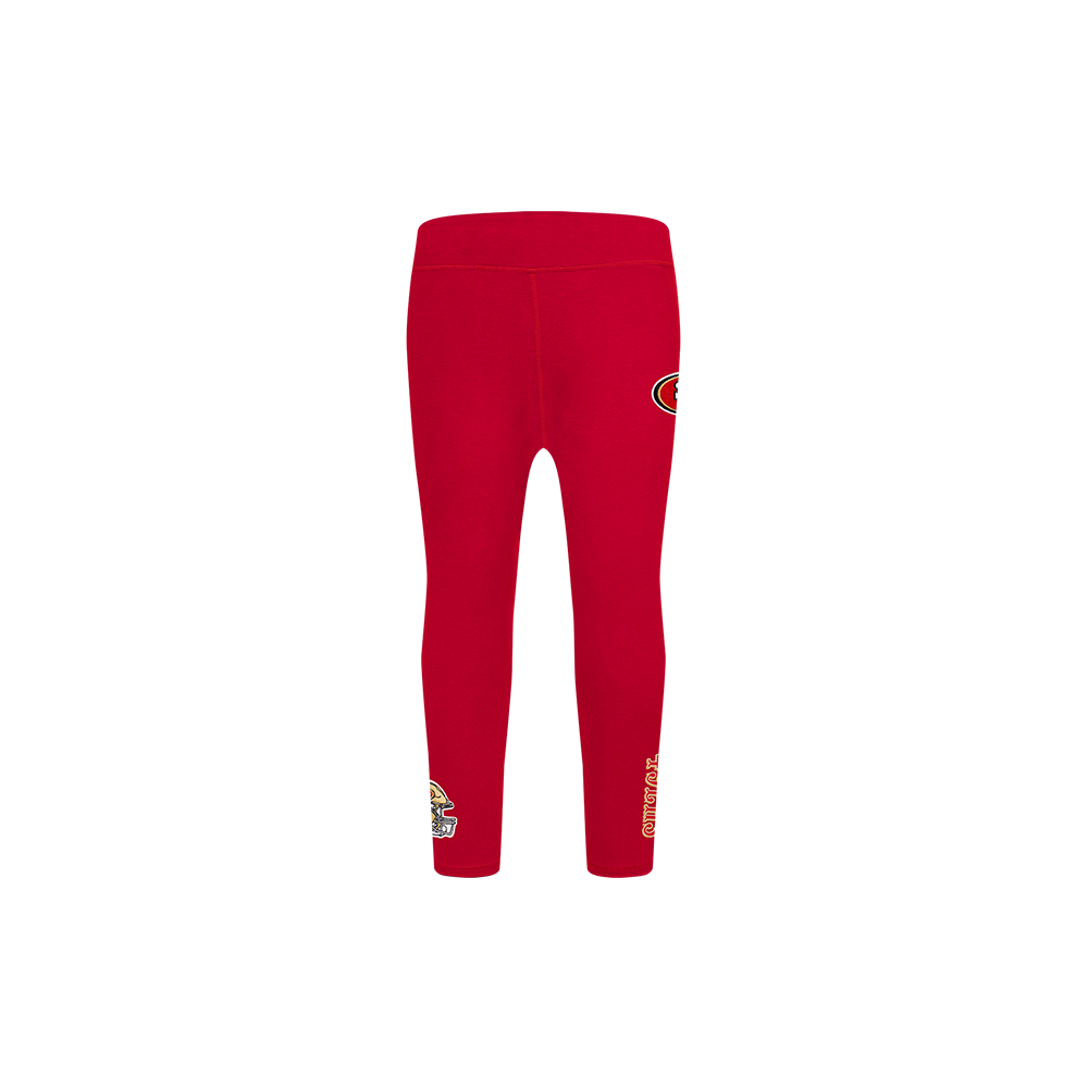 NFL SAN FRANCISCO 49ERS CLASSIC TODDLER GIRLS LEGGING (RED)