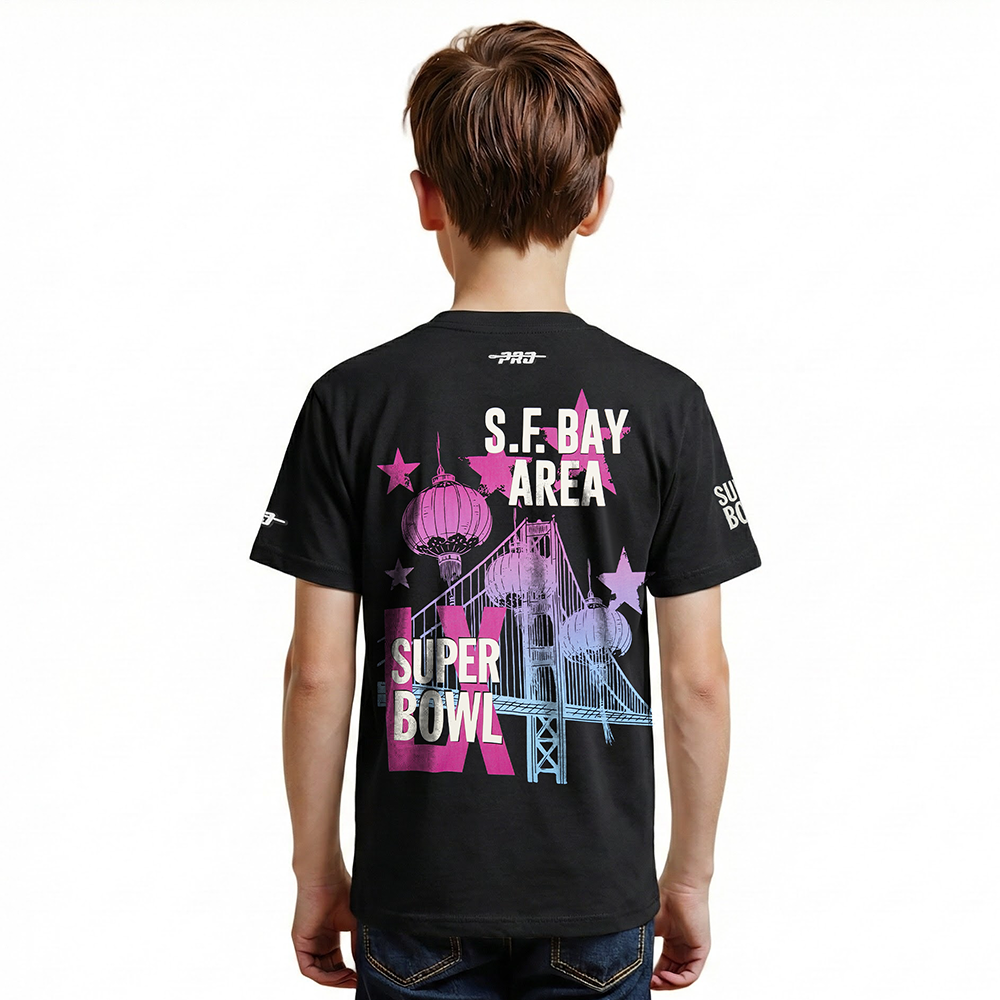 NFL SUPER BOWL 60 BIG BOYS SS TEE (BLACK)