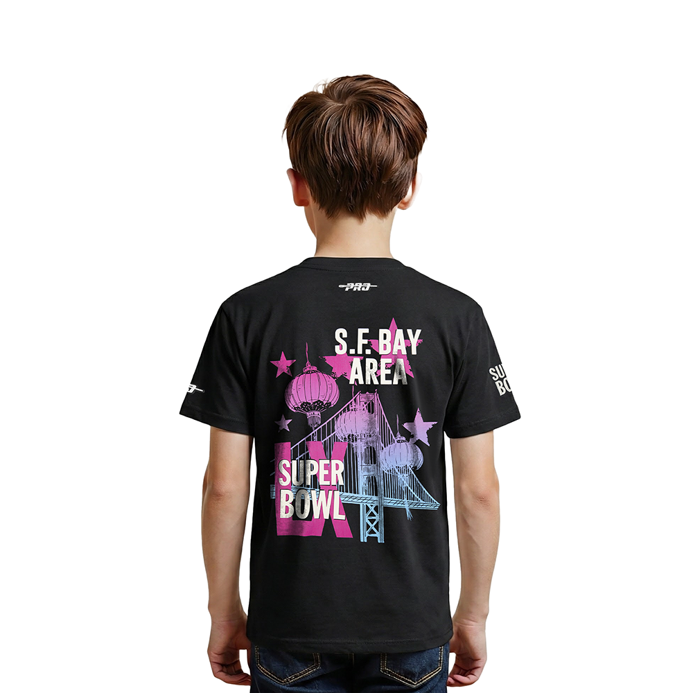 NFL SUPER BOWL 60 LITTLE BOYS SS TEE (BLACK)