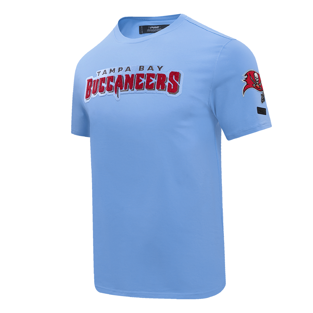 NFL TAMPA BAY BUCCANEERS CLASSIC CHENILLE SINGLE JERSEY TEE (UNIVERSITY BLUE)