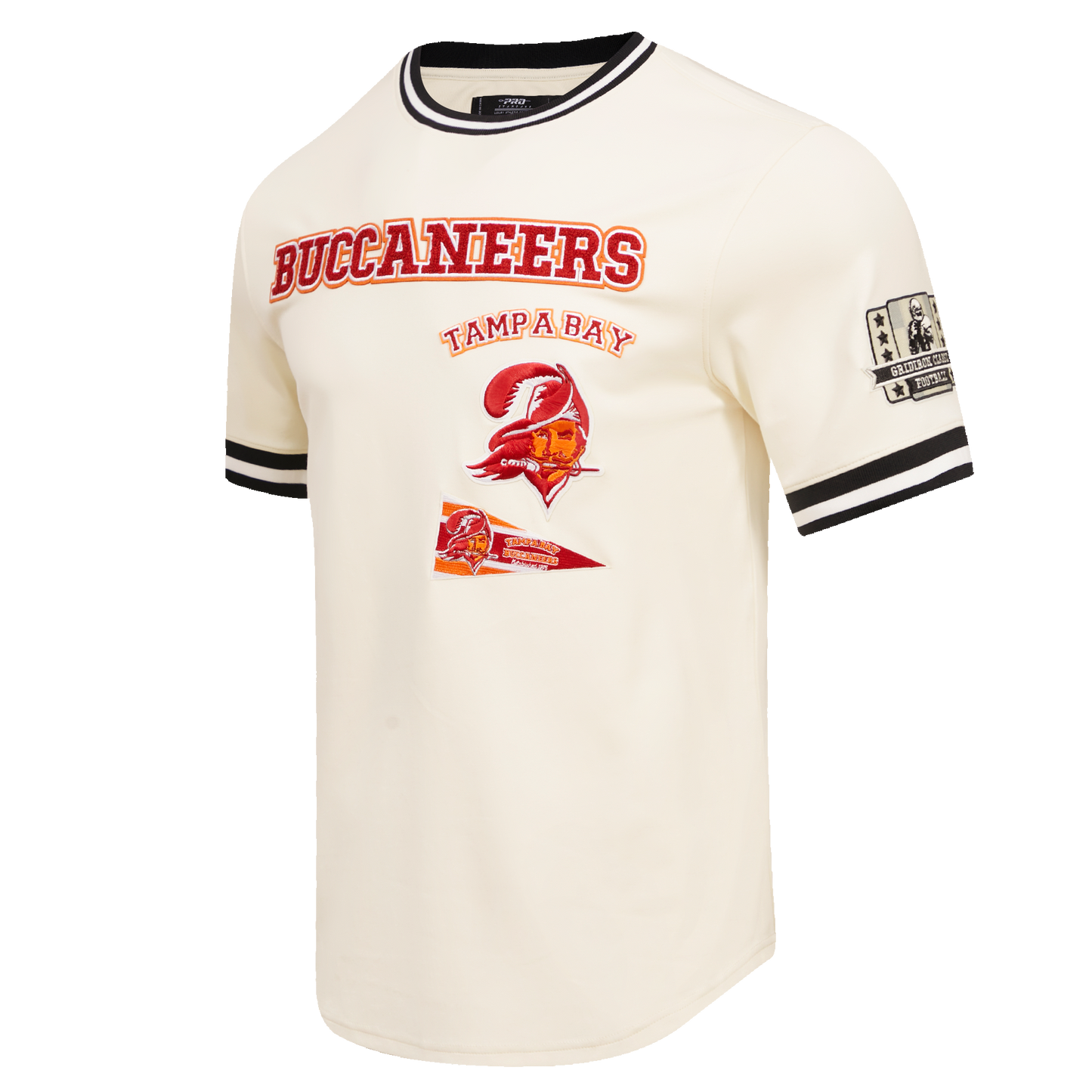 NFL TAMPA BAY BUCCANEERS RETRO CLASSIC MEN'S TEE (EGGSHELL/ BLACK)