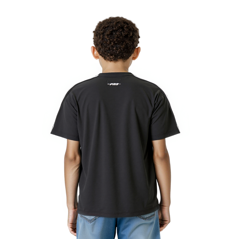 NFL TAMPA BAY BUCCANEERS RETRO CLASSIC LITTLE BOYS SHORT SLEEVE TAPING TEE (BLACK)