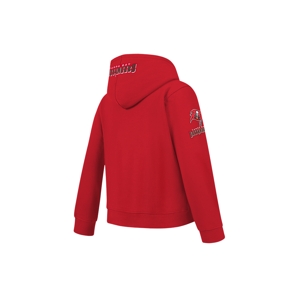 NFL TAMPA BAY BUCCANEERS CLASSIC CHENILLE LITTLE BOY'S FLEECE PO HOODIE (Red)