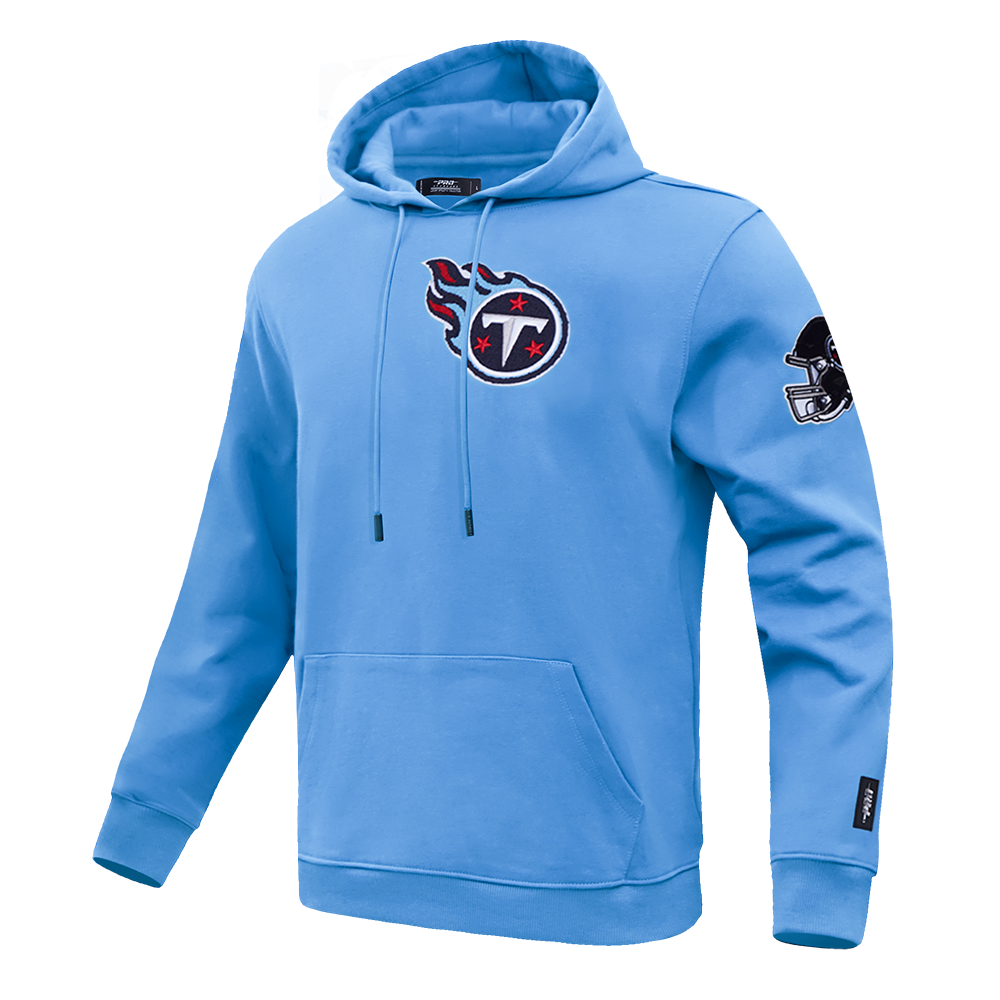 NFL TENNESSEE TITANS CLASSIC CHENILLE DOUBLE KNIT PULLOVER HOODIE (UNIVERSITY BLUE)