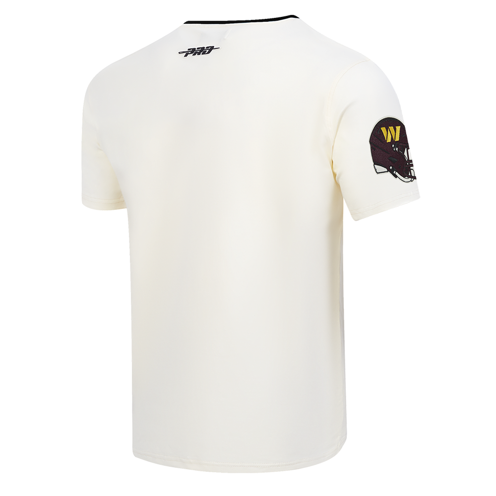 NFL WASHINGTON COMMANDERS MODERN ORIGINALS MEN'S RINGER TEE (EGGSHELL/ BLACK)