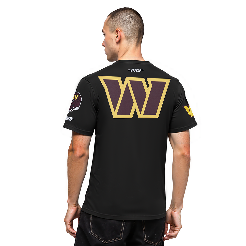 NFL WASHINGTON COMMANDERS JAYDEN DANIELS #5 CLASSIC PNN MEN'S SJ TEE (BLACK)
