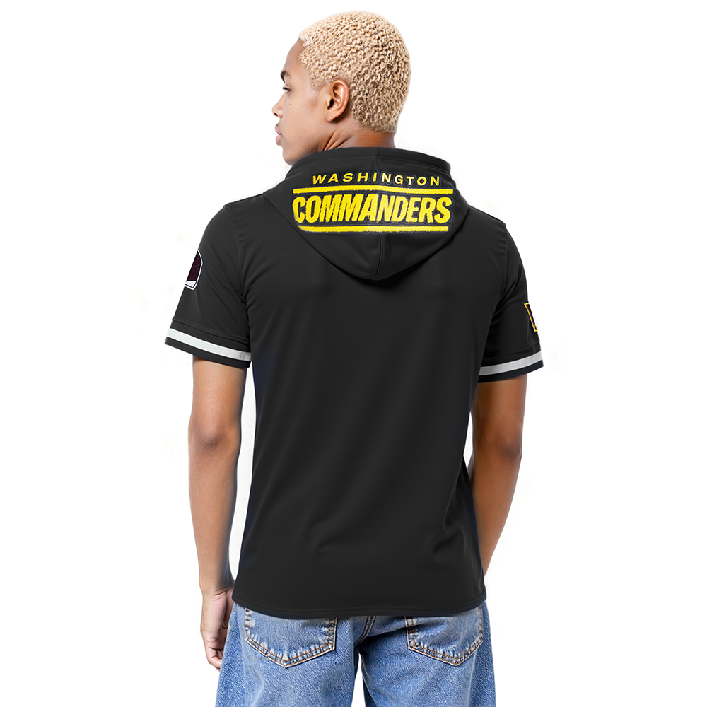 NFL WASHINGTON COMMANDERS JAYDEN DANIELS #5 CLASSIC PNN MEN'S SS PO (BLACK)