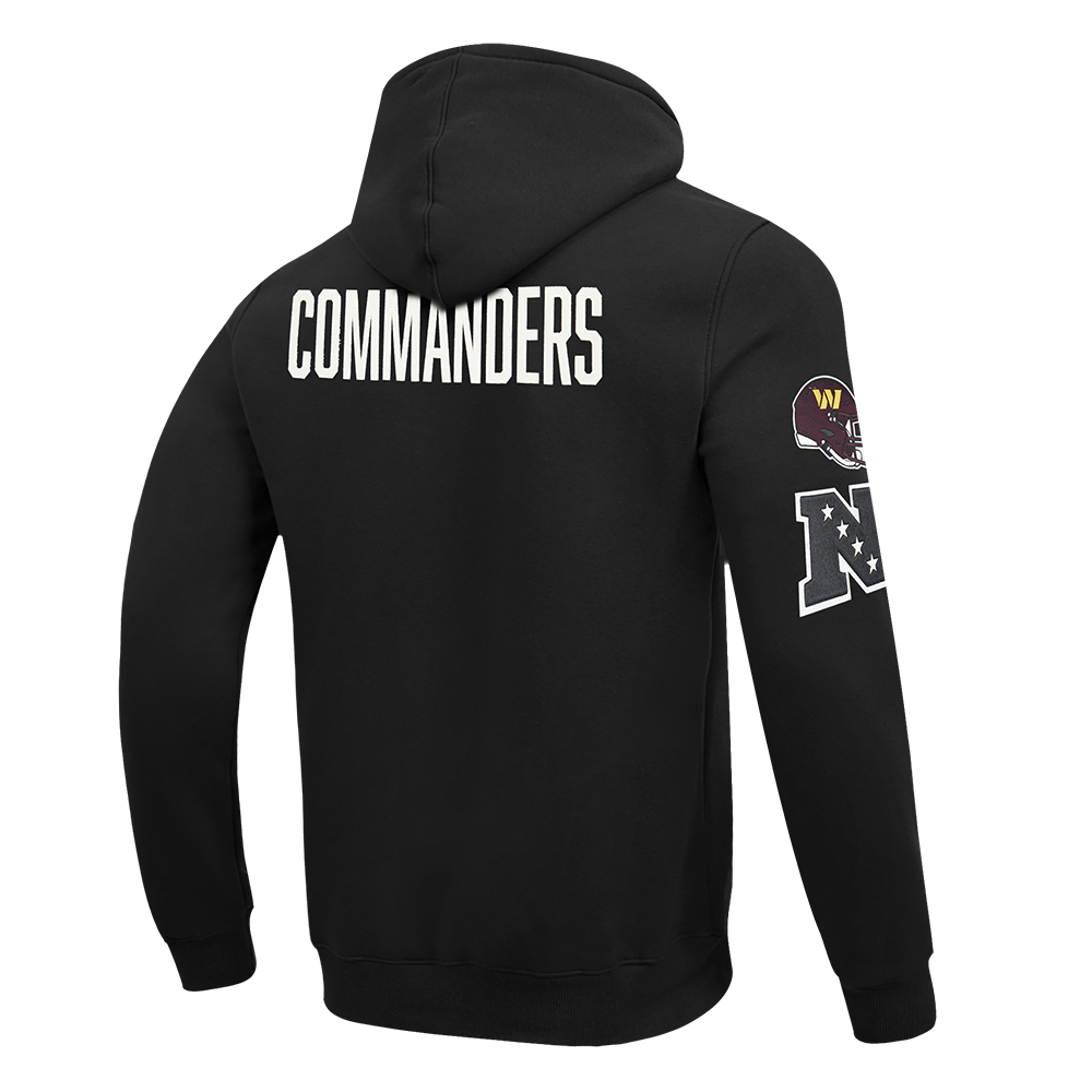 NFL WASHINGTON COMMANDERS MODERN ORIGINALS MEN'S FLC PO HOODIE (BLACK)