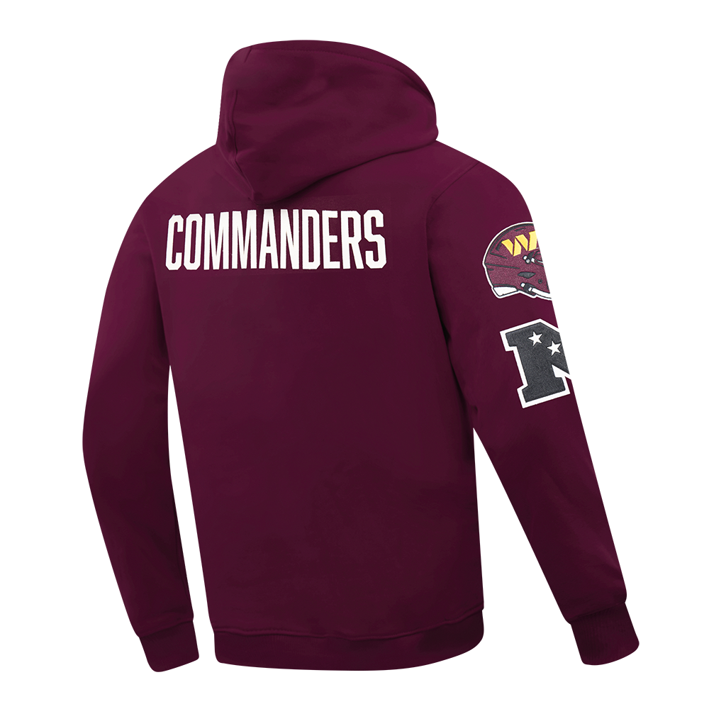 NFL WASHINGTON COMMANDERS MODERN ORIGINALS MEN'S FLC PO HOODIE (WINE)