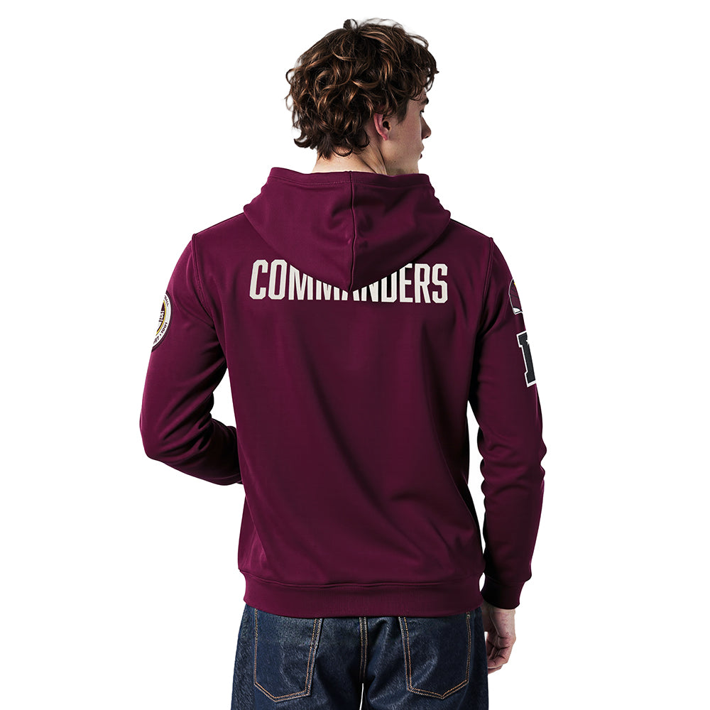 NFL WASHINGTON COMMANDERS MODERN ORIGINALS MEN'S FLC PO HOODIE (WINE)