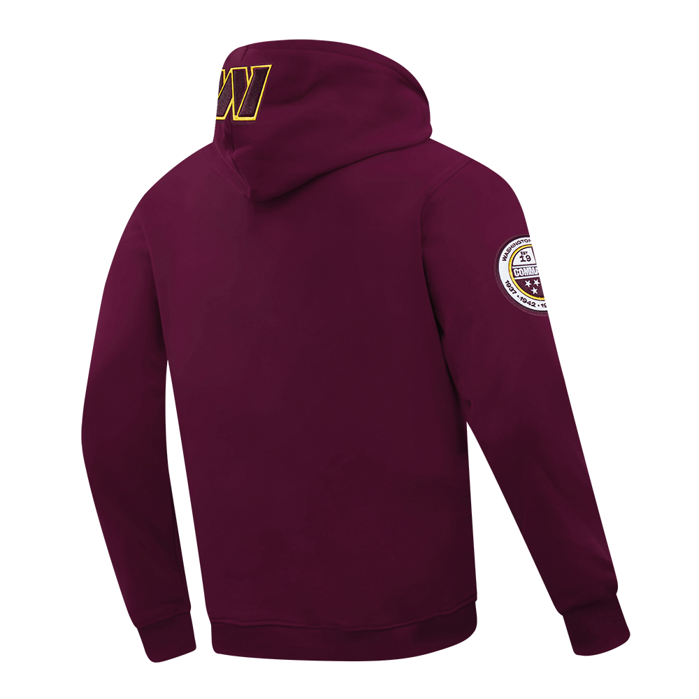 NFL WASHINGTON COMMANDERS CITY ARCH MEN'S FLC PO HOODIE (WINE)