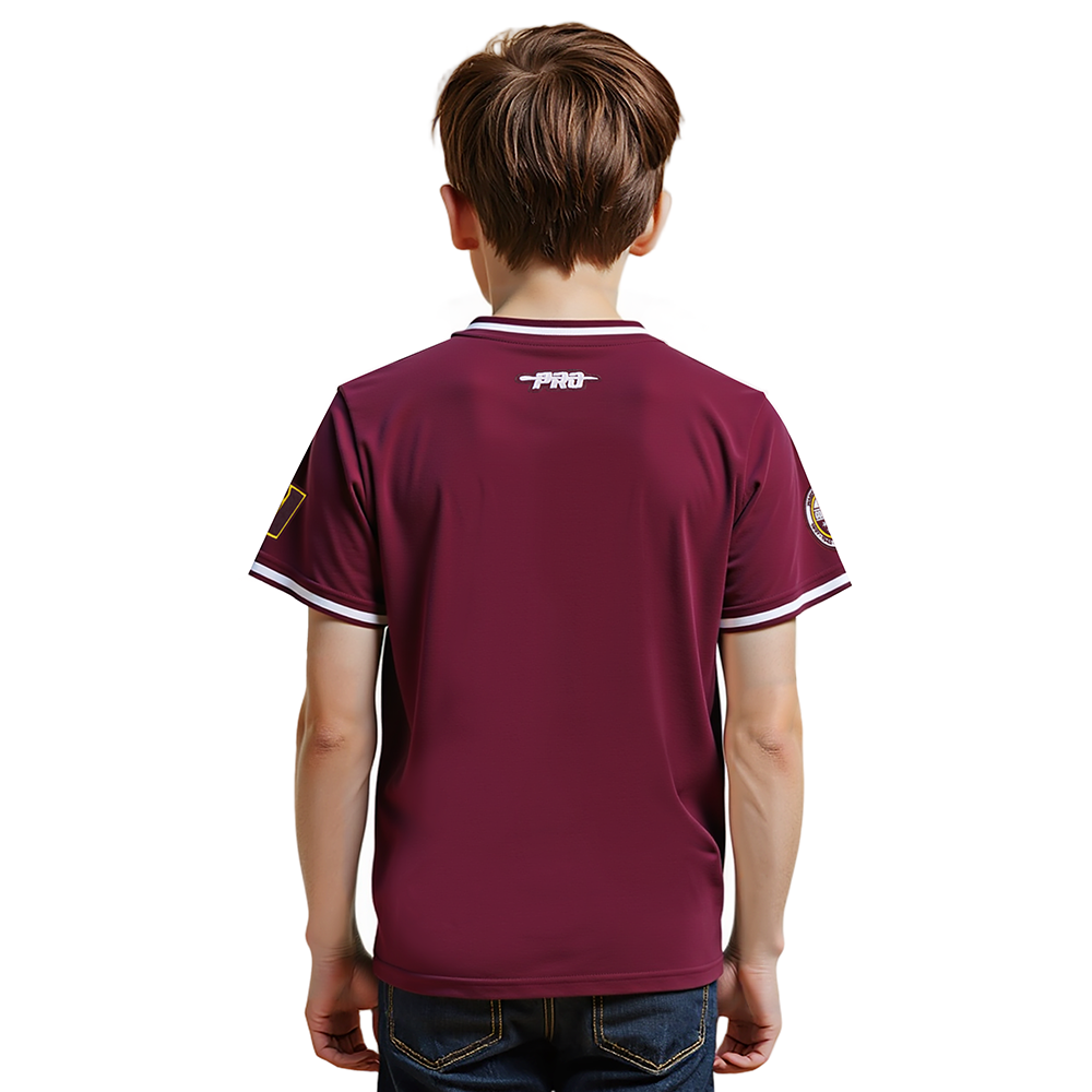 NFL WASHINGTON COMMANDERS CLASSIC BIG BOYS SHORT SLEEVE STRIPED RIB TEE (WINE)