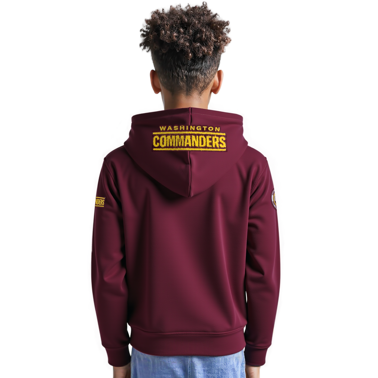 NFL WASHINGTON COMMANDERS CLASSIC BIG BOYS FLEECE PULLOVER HOODIE (WINE)