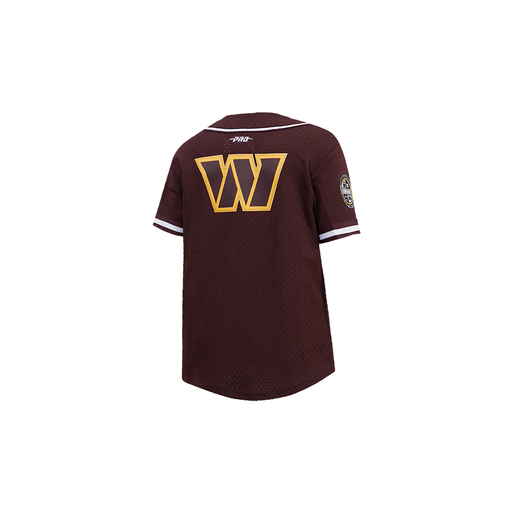 NFL WASHINGTON COMMANDERS CLASSIC TODDLER BOY'S MESH BUTTON DOWN SHIRT (WINE)