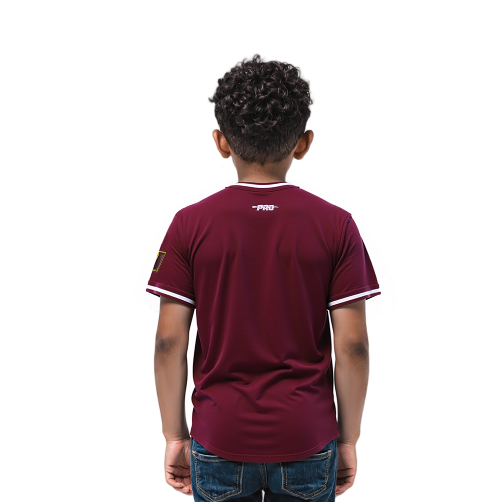 NFL WASHINGTON COMMANDERS CLASSIC TODDLER BOYS SHORT SLEEVE STRIPED RIB TEE (WINE)