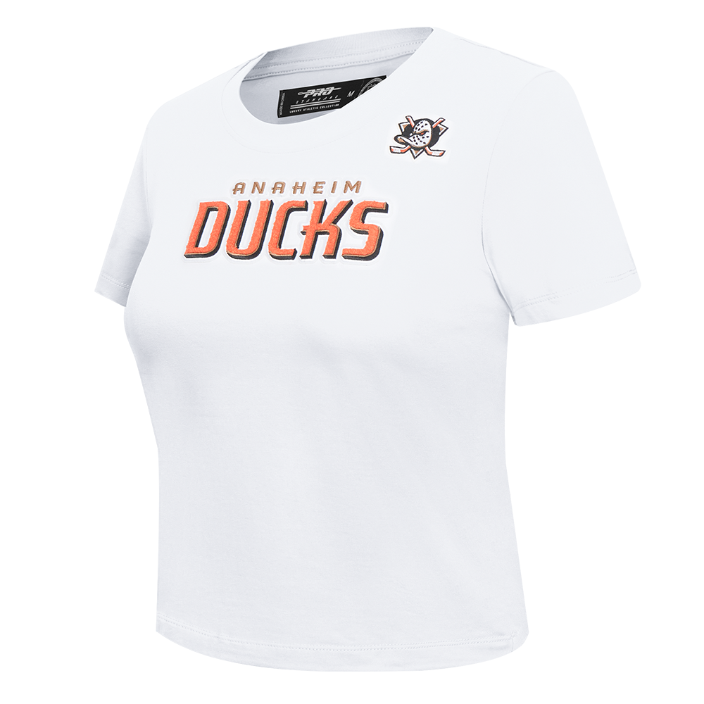 NHL ANAHEIM DUCKS CLASSIC WOMEN'S SLIM FIT TEE (WHITE)
