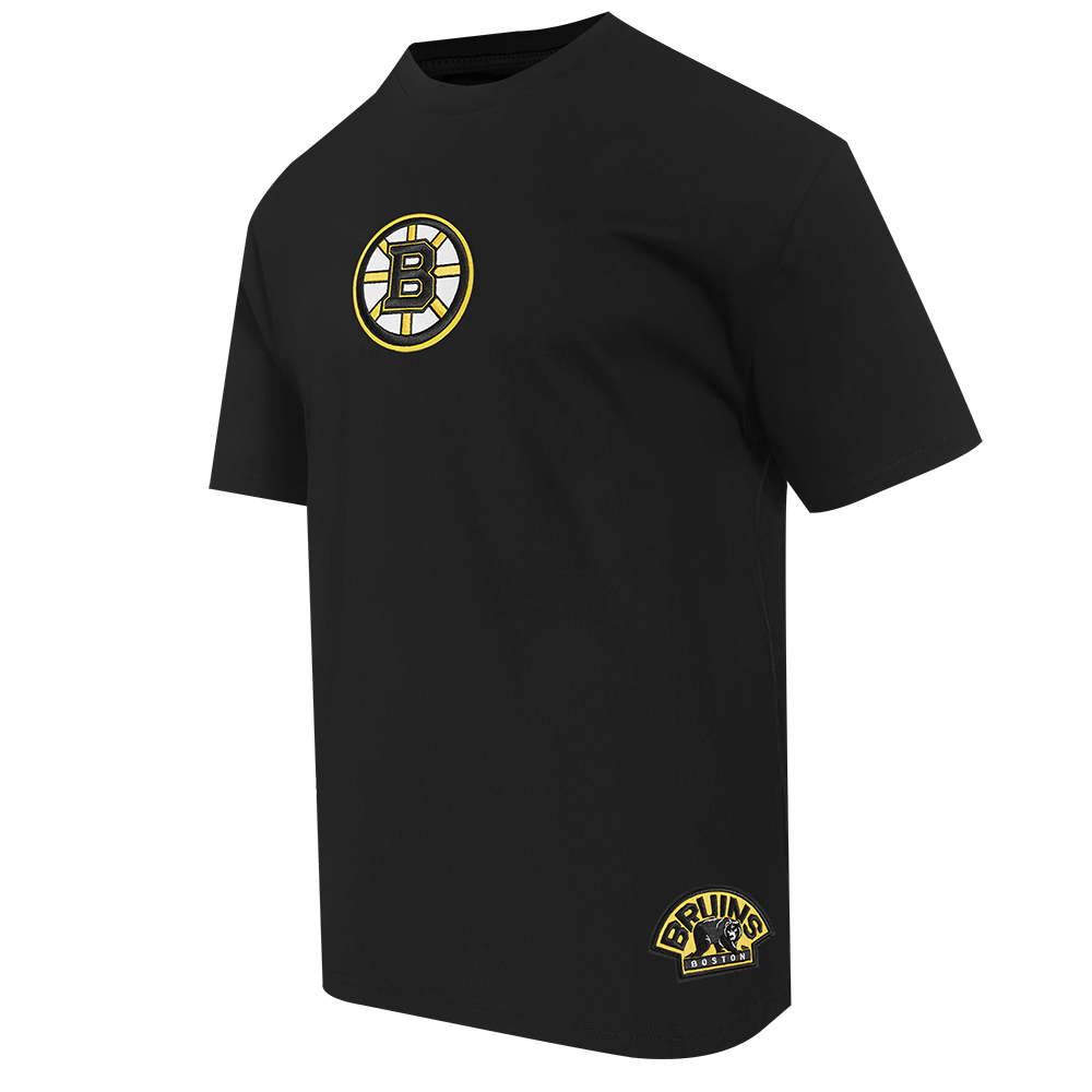 NHL BOSTON BRUINS WINGSPAN MEN'S CJ DROP SHOULDER TEE (BLACK)