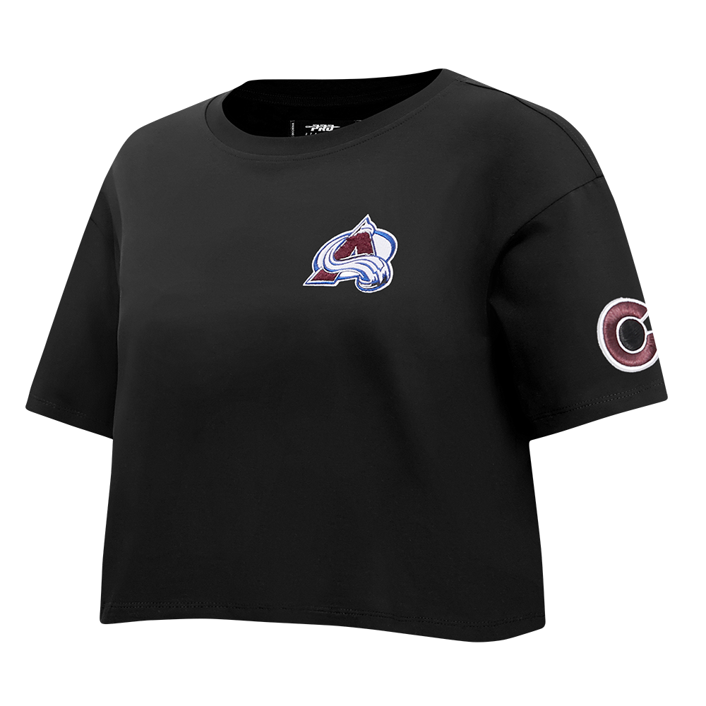 NHL COLORADO AVALANCHE CLASSIC WOMEN'S SJ BOXY TEE (BLACK)