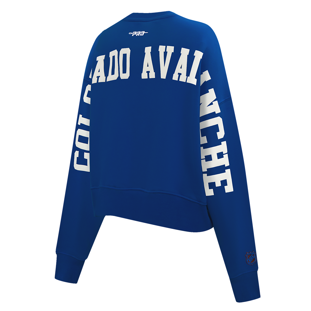 NHL COLORADO AVALANCHE WINGSPAN WOMEN'S FLC CREWNECK (DODGER BLUE)