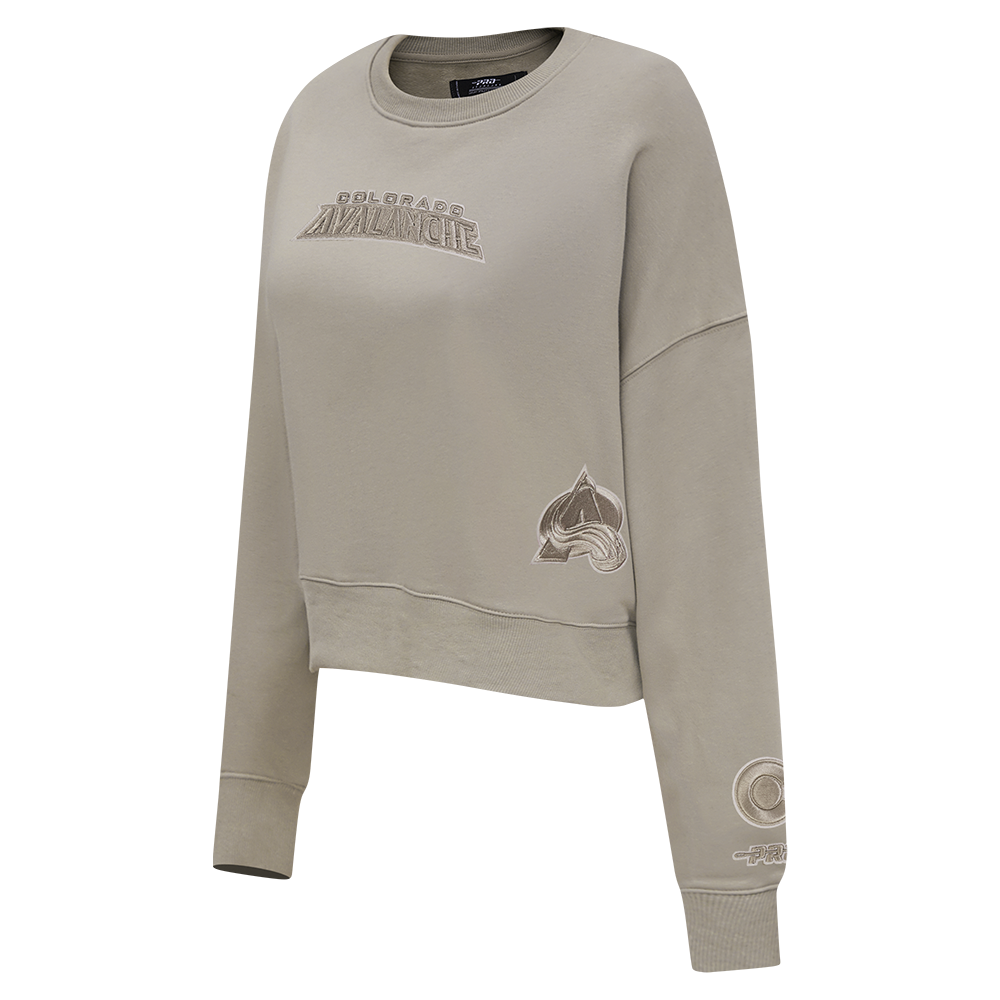 NHL COLORADO AVALANCHE WINGSPAN WOMEN'S FLC CREWNECK (TAUPE)