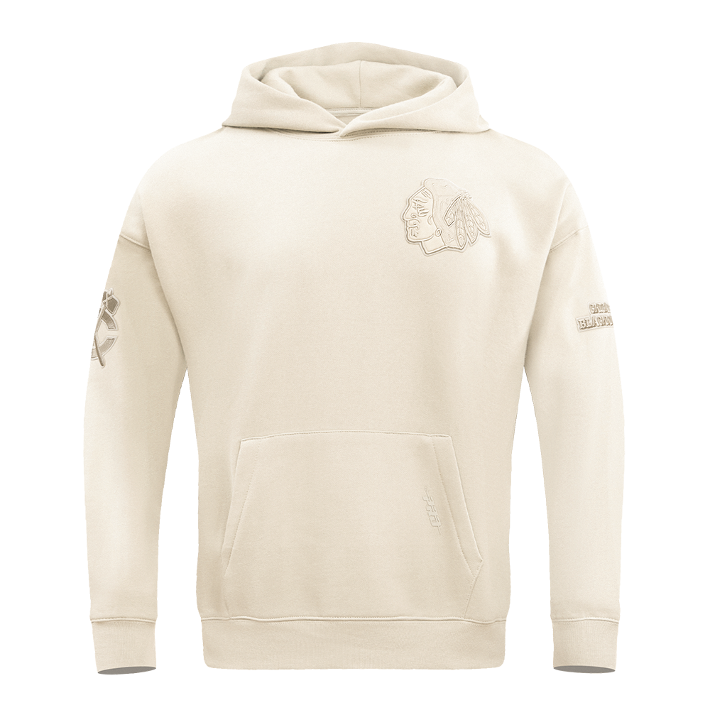 NHL CHICAGO BLACKHAWKS NEUTRAL DROP SHOULDER FLC PO HOODIE