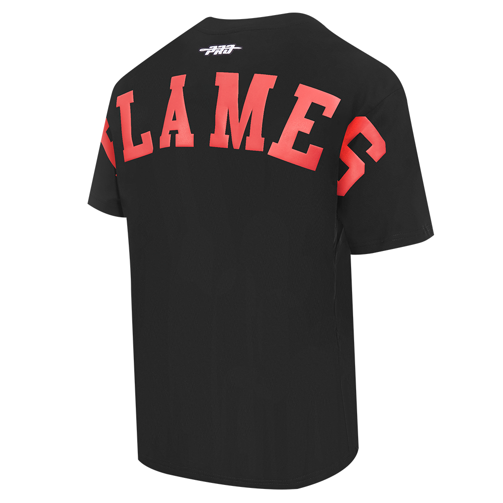 NHL CALGARY FLAMES WINGSPAN MEN'S CJ DROP SHOULDER TEE (BLACK)