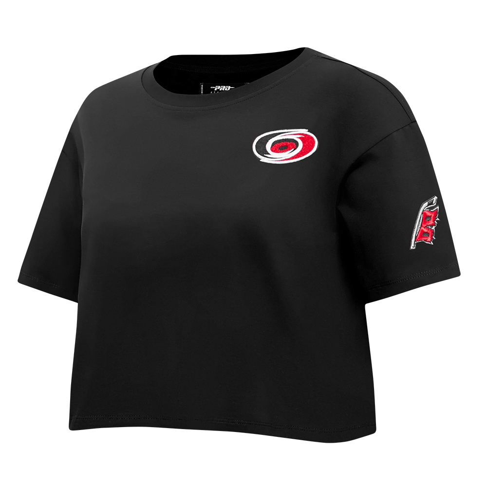 NHL CAROLINA HURRICANES CLASSIC WOMEN'S SJ BOXY TEE (BLACK)